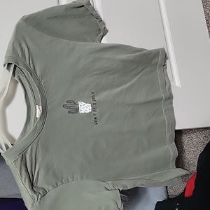 Cute green crop top size XS